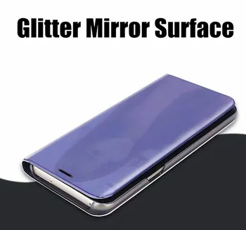 Zrkadlo smart case Pre samsung poznámku 10 plus Kože Flip stojan, Kryt na samsung Galaxy note 10 note10 10plus 10+ Fundas Coque