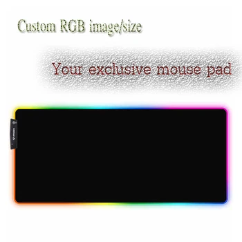 ZSUXTC Multicolor RGB Herné Podložka pod Myš Studeného Svetla Farba LED Zámku USB Tmavý Vlk Office Počítač, písací Stôl Mat Prírodného Kaučuku