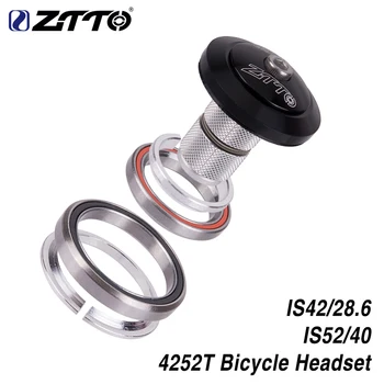 ZTTO 4252T MTB Bicykel Cestný Bicykel Headset 42mm 52mm CNC 1 1/8