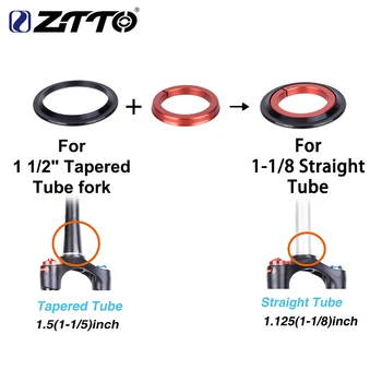 ZTTO 4455ST MTB, Road Bike Headset 44 mm 55mm CNC 1 1/8
