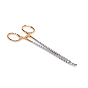 Zubné ihly držiteľ 12-16 cm zlato rukoväť ihly držiteľ pin objímka nerezová oceľ zubná chirurgia zariadenia