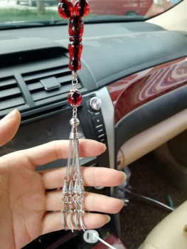 Zulfiqar Meč Imáma Ali šperky Živice Amber Modlitba Korálky moslimských tasbih islamskej Ruženec misbaha masbaha sibha subha Ramadánu
