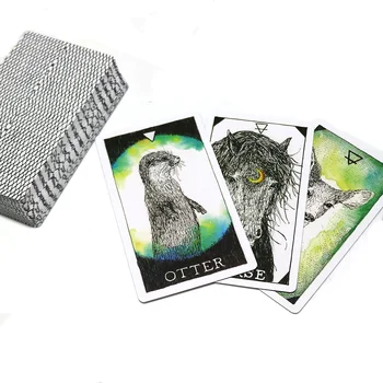 Zviera ducha oracle karty hry, divoké 63 hracie karty, tajomný veštenie budúcnosti tarot party, hry pre ženy Vianočný darček