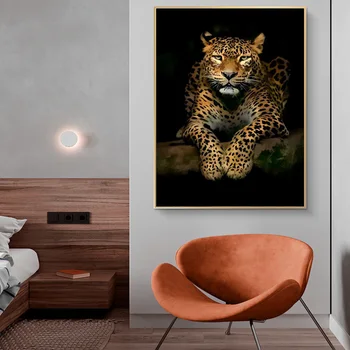 Zviera Umenie Leopard, Jaguár Plátno na Maľovanie na Stenu Umenie Výtlačkov Plagáty Cuadros obrazov na Stenu pre Obývacia Izba Domov Steny Moderného Interiéru