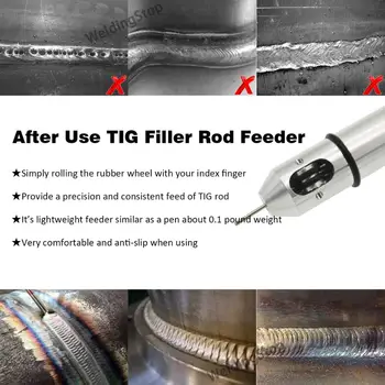 Zváranie Tig Pen Prst Feeder Prút Držiteľ Plnený Drôt Pero 1.0-3.2 mm (1/32