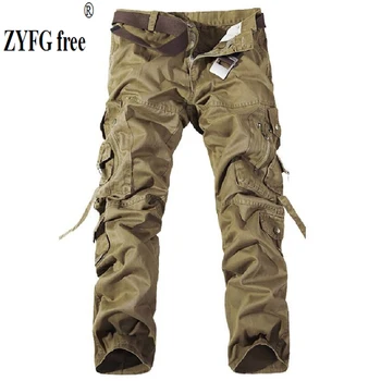 ZYFG slobodných ľudí, nohavice nohavice bežné stredný pás nohavice jednoduché, pohodlné športové outdoorové pánske dlhé nohavice 6-farebný muž trouse