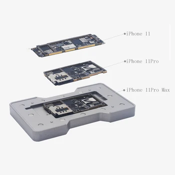 Základná doska Strednej Vrstvy Board 3D BGA Reballing Vzorkovníka Rastlín Tin Platformu pre iPhone x xs xsmax 11 11pro 11promax Opravy Net