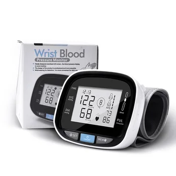 Zápästie Lekársky Digitálny Krvný Tlak, srdcová frekvencia Monitora stupnici tenzometra BP srdcovej frekvencie Napätie Tlakomer Automatický Sphygmomanometer