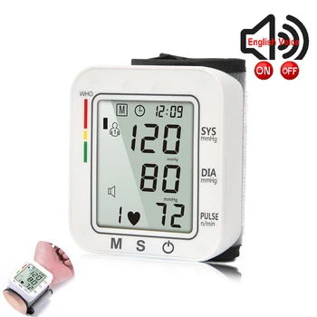 Zápästie sphygmomanometer opatrenia krvný tlak kedykoľvek a kdekoľvek, monitoruje zdravie, prenosné elektronické sphygmomanometer