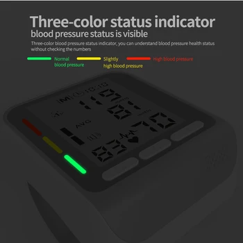 Zápästie Tlaku Krvi Inteligentné Elektronické Digitálne Prenosné BP Monitor Sphygmomanometer Pre Domáce Použitie Tonometer Blood Presure Meter