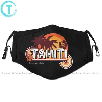 Zástupcovia Štít Úst Tvár Masku Tahiti JE Magické Miesto Pleťová Maska Cool Fashion s 2 Filtre pre Dospelých