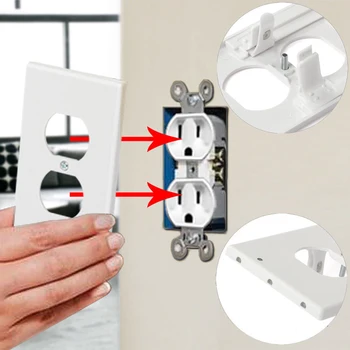 Zásuvky Coverplate s LED Nočné Svetlo Build-in Svetelný Senzor Kúpeľne, Spálne, Chodby, Kuchyne, Schodiská Nočné Osvetlenie