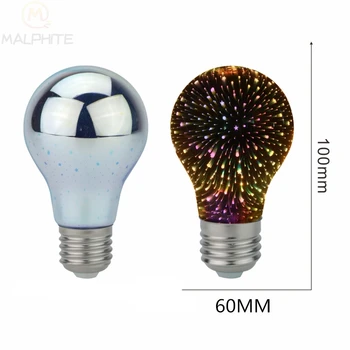 Á Farba Skla 3D Star LED Edison Žiarovka 220v Dovolenku Vianočné Dekorácie Bar Hviezdy Diamond deco LED Lampa Lamparas Bombillas