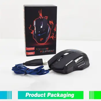 ÚDAJE ŽABA Káblové USB Gaming Mouse Na Overwatch 7 Tlačidiel 5500DPI Stlmiť Hráč Myší Hráč LED Optické Myši Na Počítač PC, Notebook