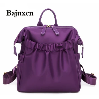 Úplne luxusné dámy batoh designer navrhnúť osobné študent taška Oxford nepremokavé tkaniny multifunkčná cestovná taška fialová