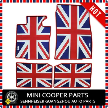 Úplne Nové Gumy Materiál Veľké Úniu Jack Štýl Nohy Mat Pre Mini Cooper Krajana S R60 (4 Ks/Set)