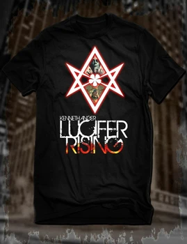 Čaj Diabol T-Shirt Kenneth Anger Hollywood Babylon Satanic Nové Lucifer Rising