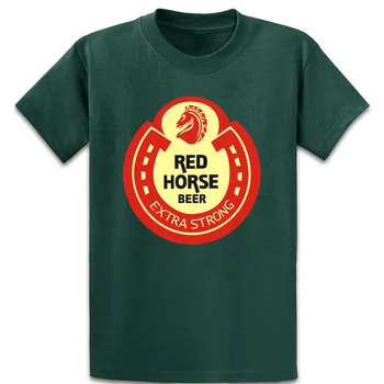 Červený Kôň Pivo Tričko Fit Lete Komické Jedinečnú S-XXXXXL Krátky Rukáv Prispôsobiť Oblečenie Tričko