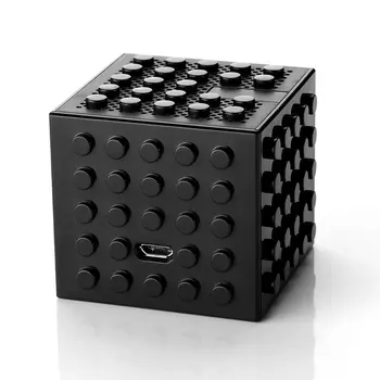 Čierne Mini Prenosné Wirreless 4.0 3.7 V, 1000 mah Blok v Tvare Hudby Reproduktor s Rechargable Batérie