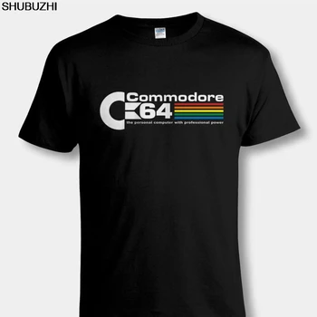 čierne tričko Cool Retro Vintage C64 COMMODORE 64 POČÍTAČ T SHIRT Nové Vtipné Tričká Topy Tee Nové Unisex Zábavné Topy sbz308