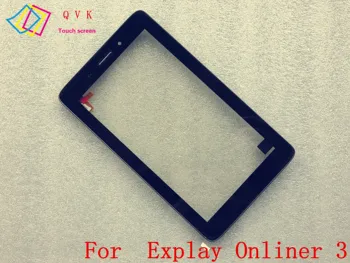 Čierny s Rámom 7inch pre Explay Onliner 3 tablet pc kapacitný dotykový displej sklo digitalizátorom. panel