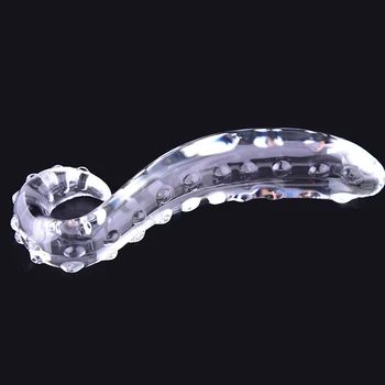 Čierny Vlk Pyrex Glass Dildo Crystal Clear Penisu Penis Análny Zadok Plug Lesbické Dospelých, Sexuálne Hračky pre Ženy, Gay Ženská Masturbácia
