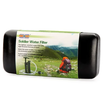 Čistý Jednoduchý Vodný Filter Čistička Cleaner O 0,1 Mikrónov 2000L Keramické Vojak Vodný Filter Vonkajšie Bezpečnostné Prežitie Camping Núdzové