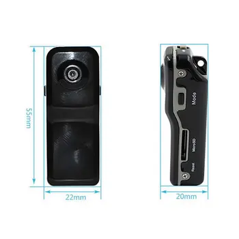 Čistý Kamera Mini DV Záznam Webcam Podporu 8G TF Karty 720*480 Vedi Trvalý Záznam Podpora Jazdy Domov Baby Nahrávač