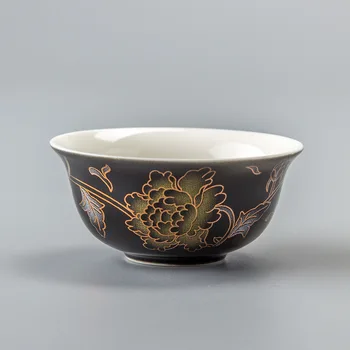 Čínske tradičné Golden dragon šálku čaju 1pcs,keramické teacup Puer cup set,keramické pece Top Triedy Porcelánu
