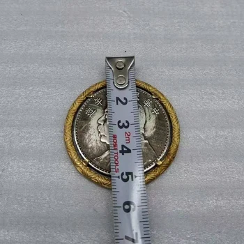 Čínsky antické bronzové kolekcie silver dollar strieborné mince Yuan Datou, silver dollar s hraníc, náhodné jeden