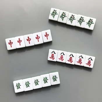 Čínsky charakteristiky chladnička magnet Mahjong magnetických nálepiek živice chladnička nálepky správu foto nálepky