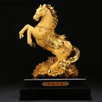 Čínsky Štýl Koňa Tvar Diela Šťastie Kôň Živice Domáce Dekorácie, Ozdoby Na Stôl Štúdia Remesiel Domáce Dekorácie, Darčeky