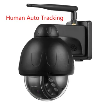 Ľudské Auto tracking 5MP 2MPX MINI IP PTZ Kamier P2P Camhi APLIKÁCIE mobile control IR Vízia vonkajšie ľudské stopy CCTV Kamery