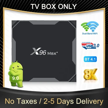 Šikovný Android 9.0 TV Box X96 Max+ S905X3 8Kx4K box Amlogic S905X3 64-bitové 1000M Hlas Diaľkové Set-Top Android TV Box