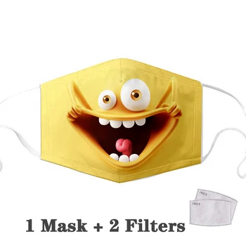 Španielsko Dospelých Úst Tvár Masku Príznak Tlač Kryt španielsky PM2.5 Filtra Opakovane Masku Na Tvár Prach, Umývateľný Ochranný Kryt Masky Pre Dospelých