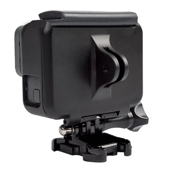 Športové kamery Univerzálne Pripojenie Backdoor pre Rám Bývanie Prípade Zadné Dvere Pre GoPro Hero 5 čierne