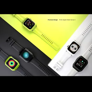 Športové nepremokavé popruh+puzdro Pre Apple Hodinky pásmo 5 4 iwatch pásmo 5 4 44 mm pulseira correa Náramok apple hodinky 5 watchband