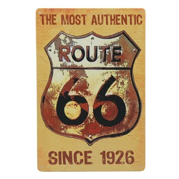 Špz Plechu Číslo Auta Route 66 Tin Známky Bar Nálepky Domova Kovové Prihlásiť Garáž Maľovanie Plakety opasok 8x12 Palcový H17