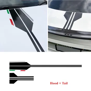 Štátna Vlajka Farba Prispôsobené Kapota Chvost Nálepky Auto Styling Dvere Strane Dekor Kotúča, Pre Maserati Ghibli Levante Quattroporte
