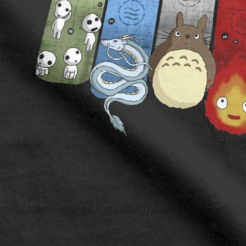 Štúdio Ghibli T-Košele pre Mužov Totoro Anime Novinka Bavlna Tee Tričko Posádky Krku, Krátke Sleeve T Košele pre Dospelých Oblečenie