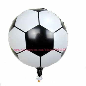 Šťastie 50pcs/veľa 18-palcové Tlač Fólie Futbal Balóny Detí Klasické Hračky, Narodeniny, Party Dekorácie Globos Vzduchu Balón