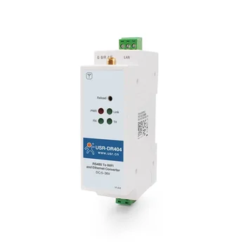 Železničnej typu Din lištu wifi sériový server bezdrôtový rs485 do siete Ethernet industrial sériové modul USR-DR404