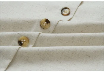 Ženské backless čipky viazané šatka krátke bavlnené a ľanové šaty Dropshipping