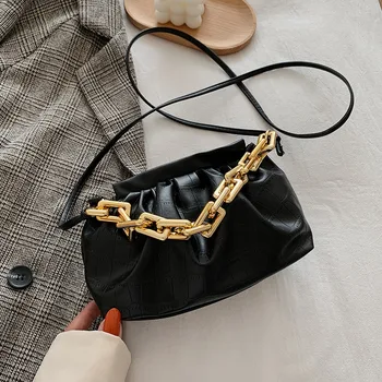 Ženské Spojok reťazca Dizajn tašky cez Rameno, Malý PU Kožené Crossbody Tašky Pre Ženy 2020 Luxusná kabelka Kožená taška dámske