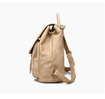 Ženy Batoh Vintage 2pc/Set Schoolbags pre Dospievajúce Dievčatá Nepremokavé PU Kožené Tašky cez Rameno Žena Cestovné tašky Mochilas