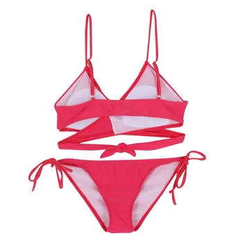 Ženy Bikini Set Kríž Obväz Bikiny, Plavky Plážové Kúpanie Oblek Topy S Nízkym Pásom Push Up Plavky Brazílsky Vyhovovali 2018 Hot Predaj