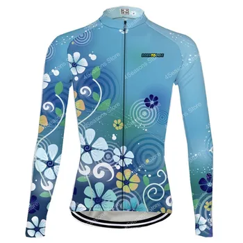 Ženy, cyklistika dres 2020 Nový cyklus oblečenie, topy s dlhým rukávom CoolMax MTB vetement femme Svetlé farby športové nosenie