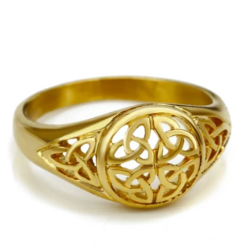 Ženy, dievčatá, je Keltský Uzol Striebro Zlato z Nehrdzavejúcej Ocele Prsteň, Šperky