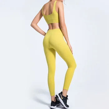 Ženy, Joga Sady Telocvični Sportswears 2KS Vyhovuje Shockproof Podprsenka+Push Up Legíny, Tepláky Pevné Slim Fitness Cvičenie Obleky S-XL