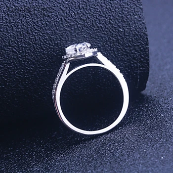 Ženy Krúžok 925 Sterling Silver Ring Luxusné Zirconia Drahokamu Srdca Lásky, Snubné Prstene, Strieborné Šperky Pre Nevestu Dievča Strany